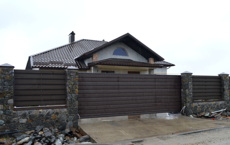 Откатные ворота Горизонт