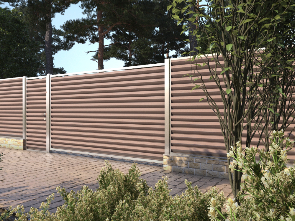 Проект забора, ворот и калитки для частного дома