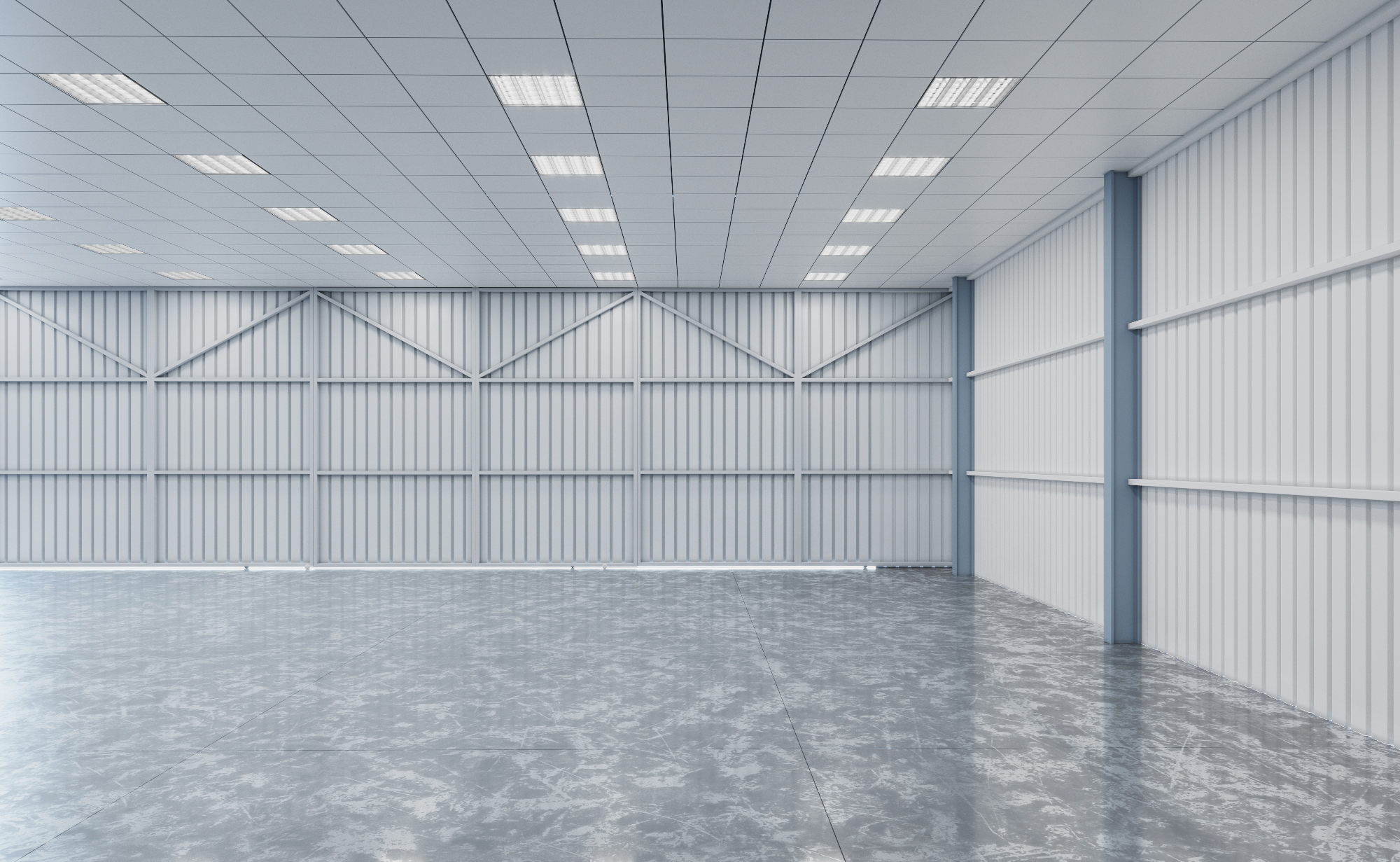 Проект подвесного потолка для склада