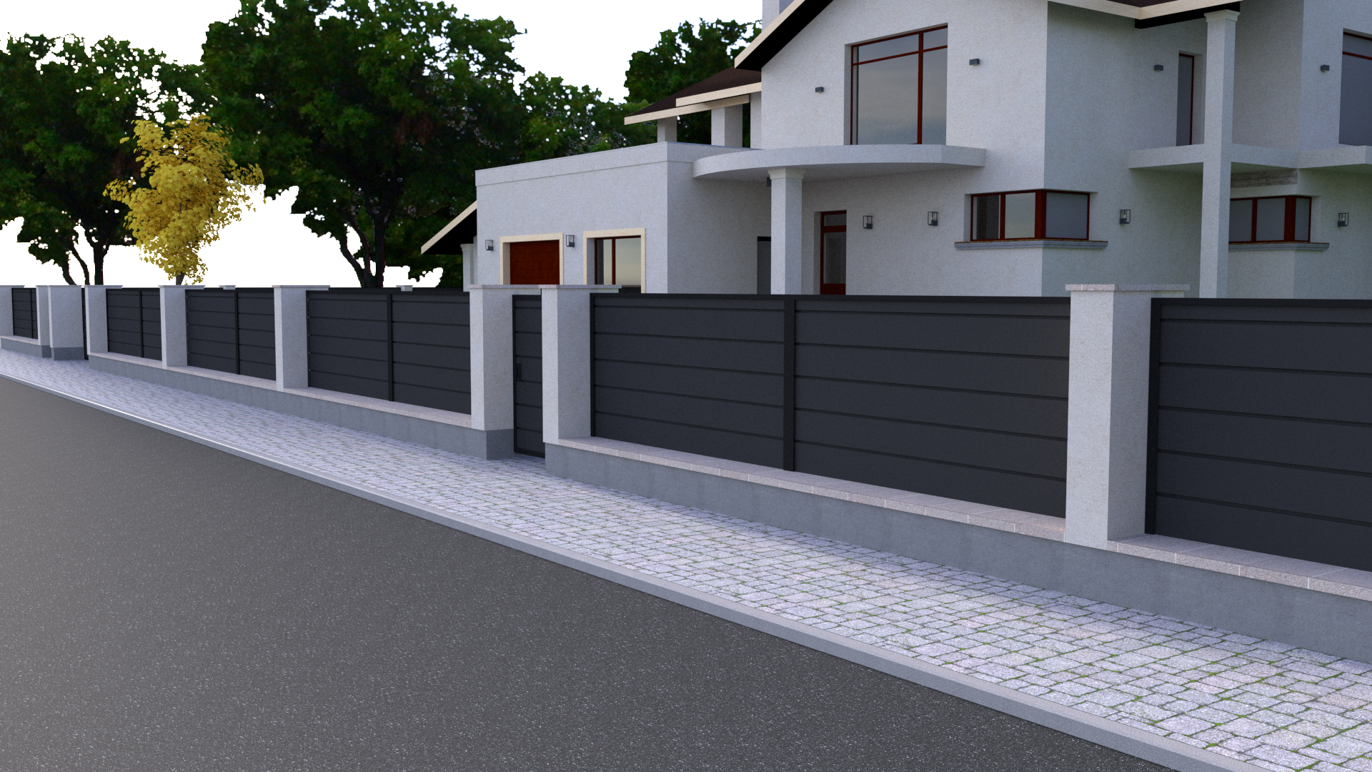 Візуалізація паркану ГОРИЗОНТ