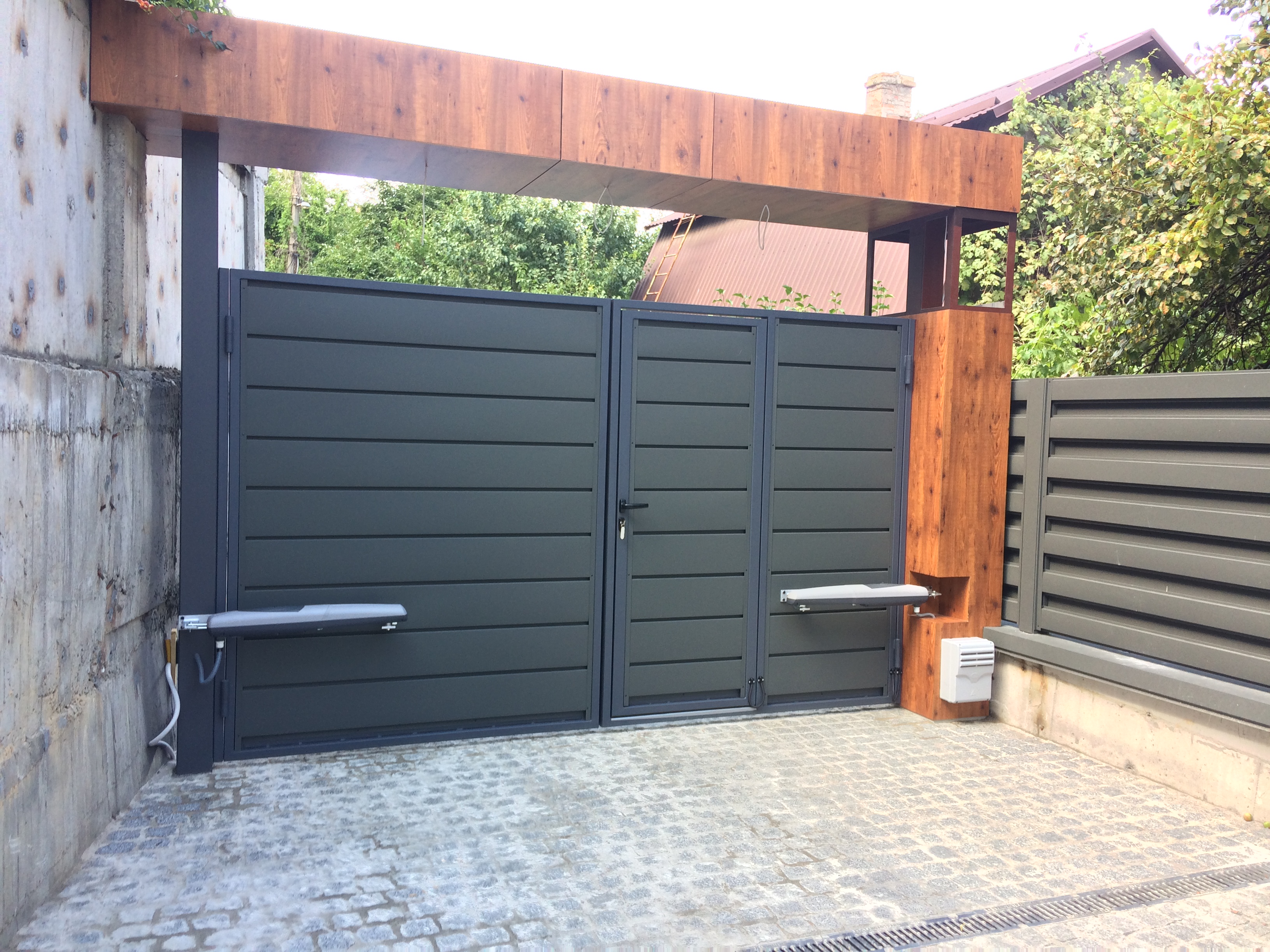 Откатные ворота Горизонт