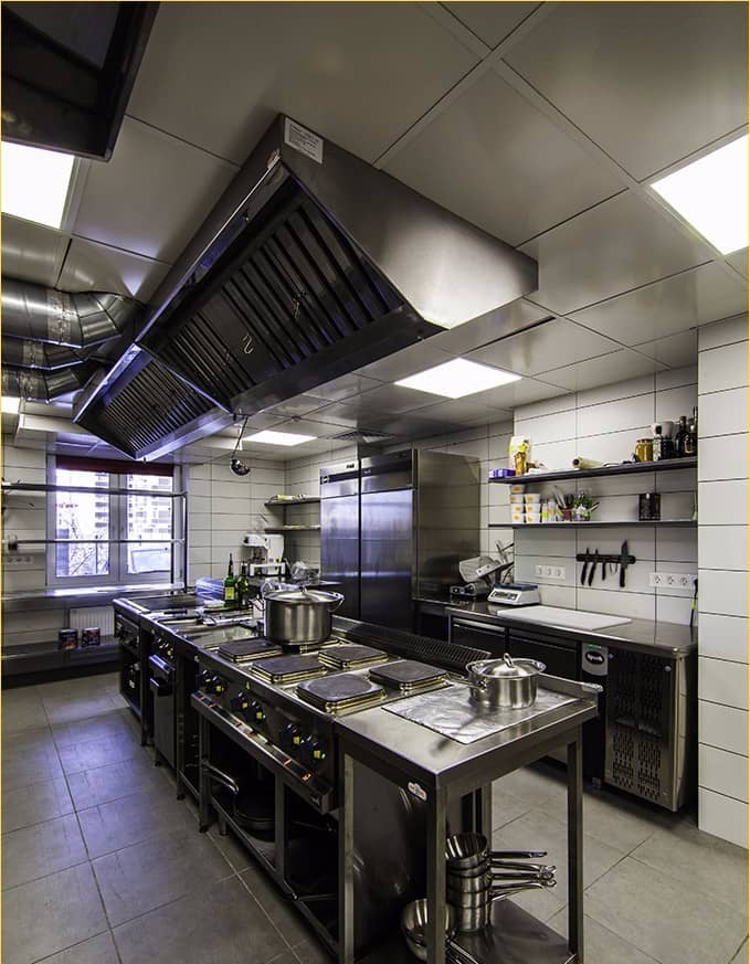 Стеля на кухню у ресторан